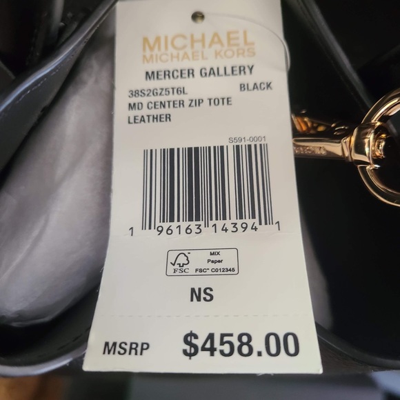 BRAND NEW Michael Kors Mercer Gallery medium in black. - Picture 11 of 11